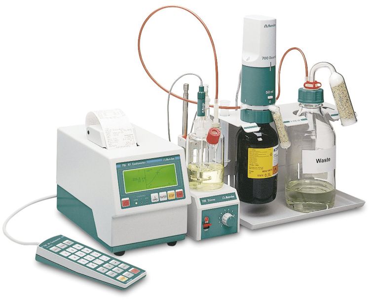 756 KF Coulometer avec électrode génératrice à diaphragme