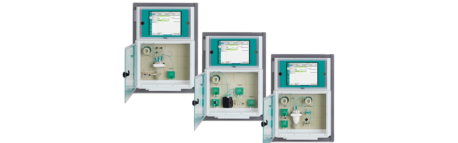 Process analyzer for potentiometric, photometric, and thermometric wet chemical analysis