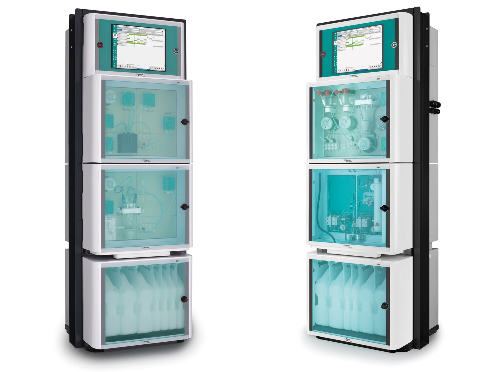 2060 TI (po lewej) i 2060 IC (po prawej) firmy Metrohm Process Analytics