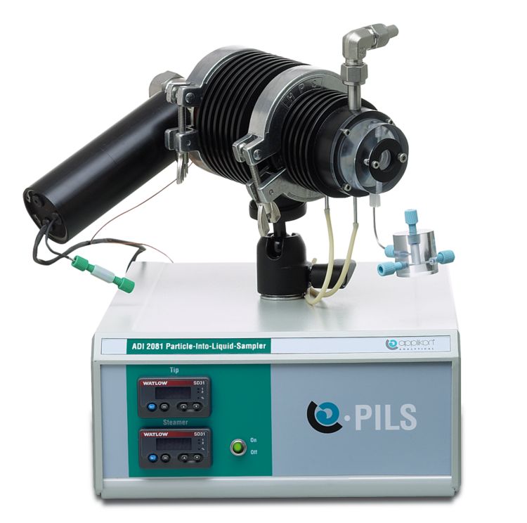 PILS IC system consists of a Particle into Liquid Sampler (PILS) connected to a Metrohm 850 Professional IC (close-up)