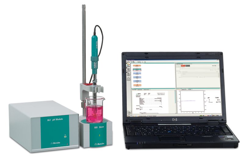 867 pH Module for precise and reliable ion measurement after electrode calibration.