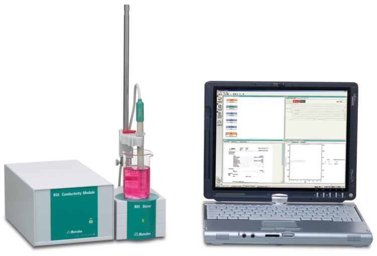 856 Conductivity Module with tiamo™ light, including 5-ring conductivity measuring cell