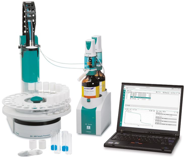 Automated volumetric KF titrations Metrohm
