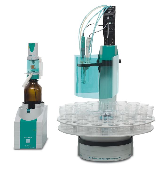 Automated titration system for up to 28 samples Metrohm