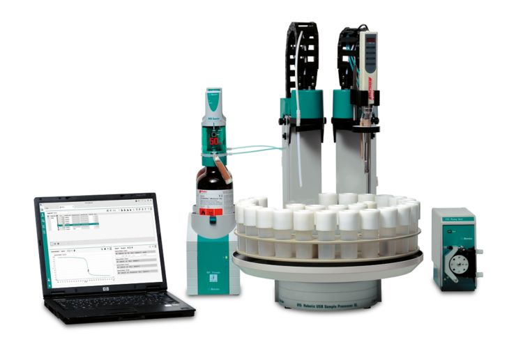 Titulación volumétrica KF automatizada incluida preparación de muestras