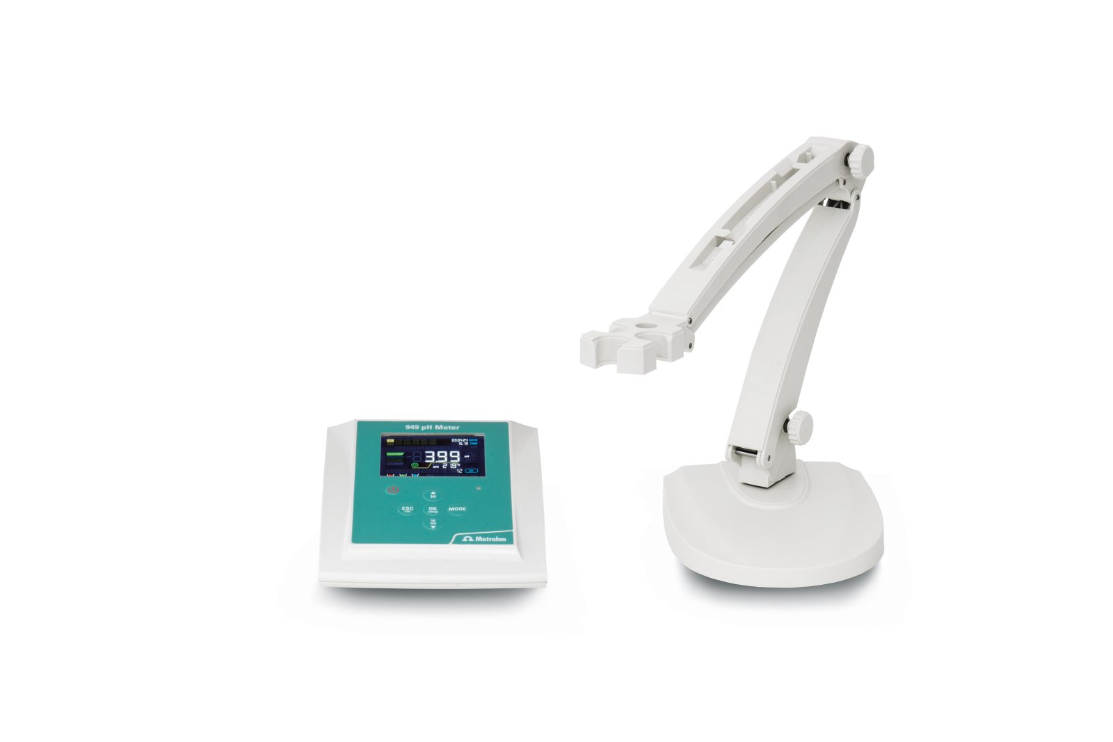 949, 29490210, 19490010, pH Meter alone with electrode holder 62001140 without electrode, Metrohm 949 pH Meter