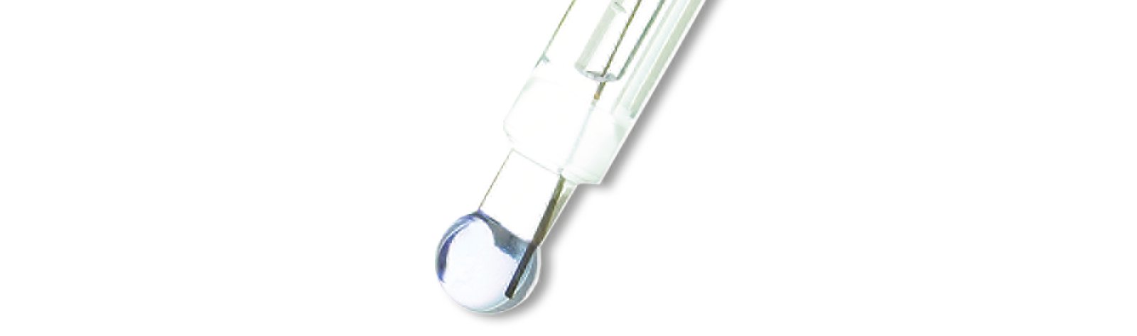 Close-up of Solvotrode easyClean (fixed cable 1.2 m) sensor, 6.0229.010
