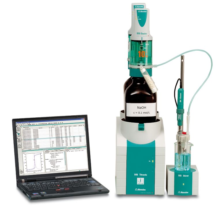 905 Titrando with tiamo. Example setup for the analysis of lithium in brine.