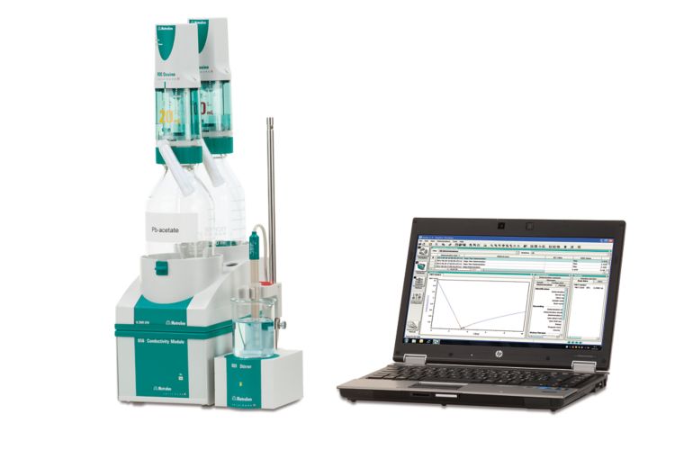 Conductometric Titrator y disolvente