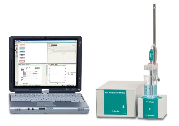 856 Conductivity Module with tiamo™ light, including conductivity measuring cell (stainless steel)