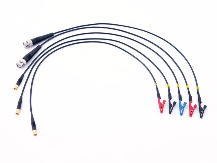 Alligator clip Adaptive Cable Set: 5 cables of 0.5 m ending with Alligator Clip connectors