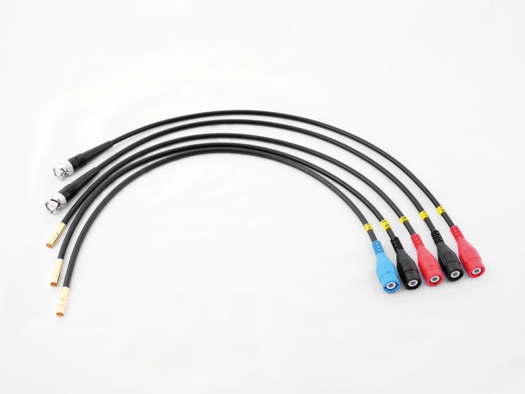 Isolated BNC Adaptive Cable Set: 5 cables of 0.5 m ending with Isolated BNC connectors