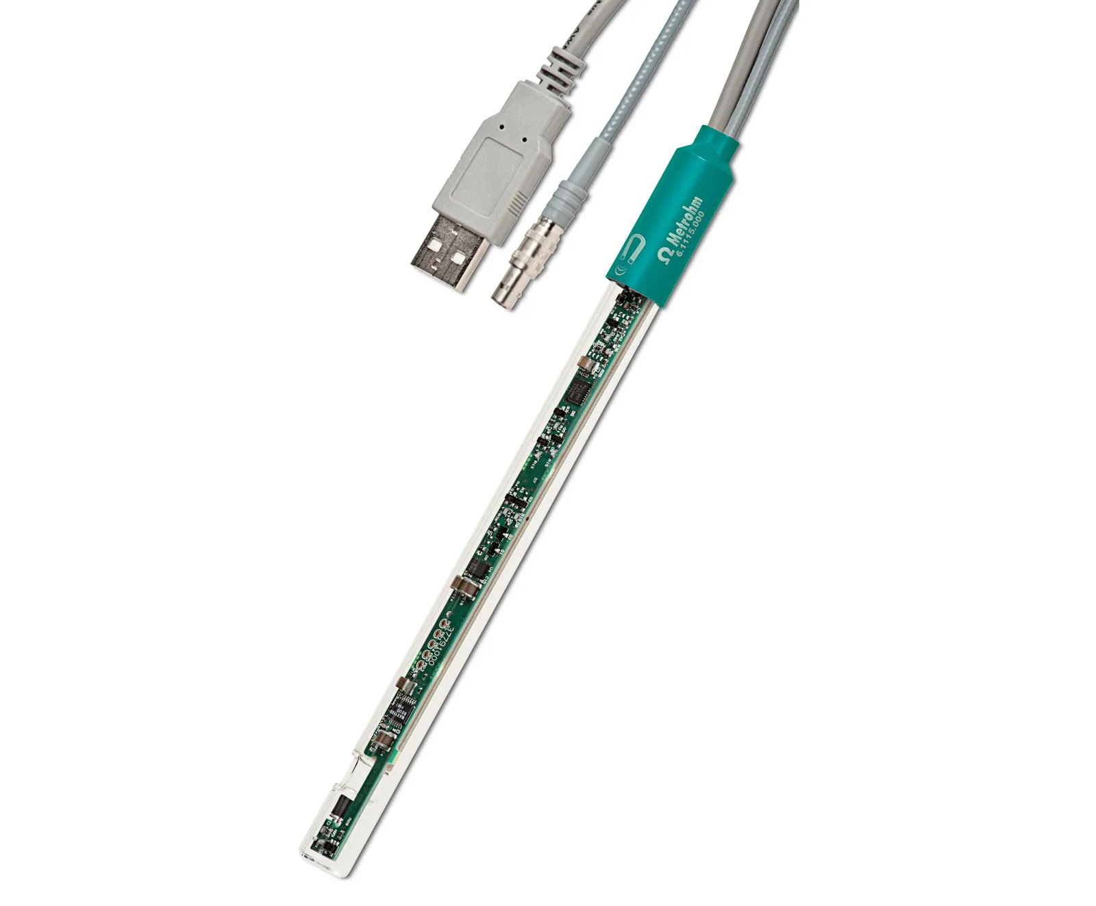 The Optrode from Metrohm can detect changes in absorbance at 470, 502, 520, 574, 590, 610, 640, and 660 nm.