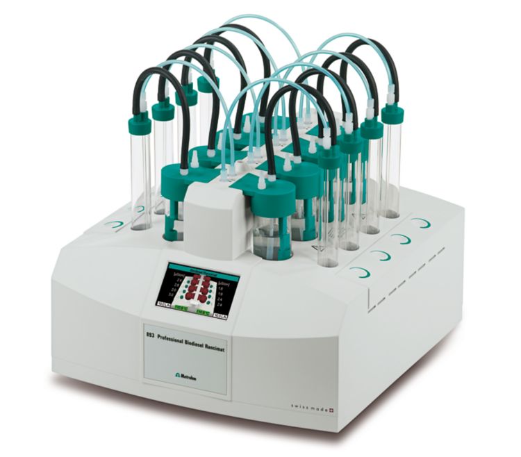 893 Professional Biodiesel Rancimat (right view). Contains picture 3577