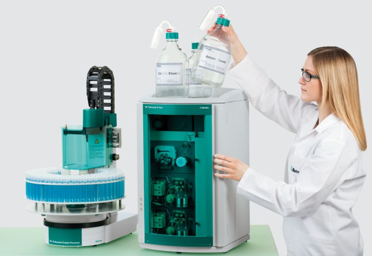 Hochempfindliche Analyse von Aminen, organischen Säuren und anderen ionischen Substanzen mittels IC-MS