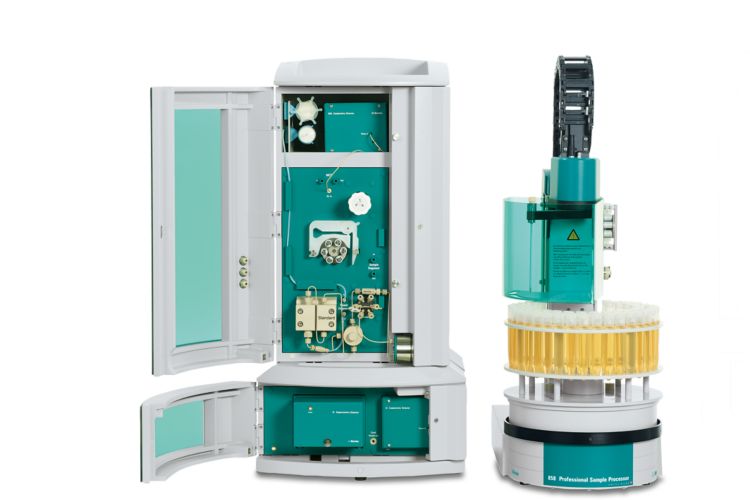 Cromatógrafo Iônico 930 Compact IC Flex aberto.