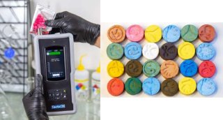 Rapid field testing of ecstasy pills