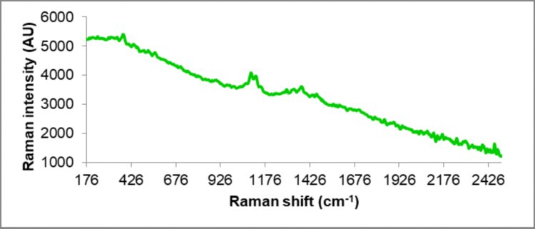  Spettro Raman di una sospetta pillola Adderall contraffatta raccolta con un sistema Raman portatile a 785 nm