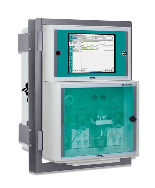 2035 Process Analyzer, online analysis, side view, door closed, Metrohm Process Analytics