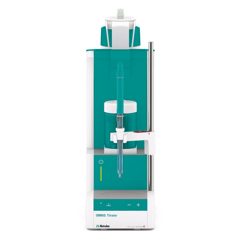 Titrateur OMNIS Advanced équipé d'une Titrode Ag avec revêtement de sulfure d'argent.