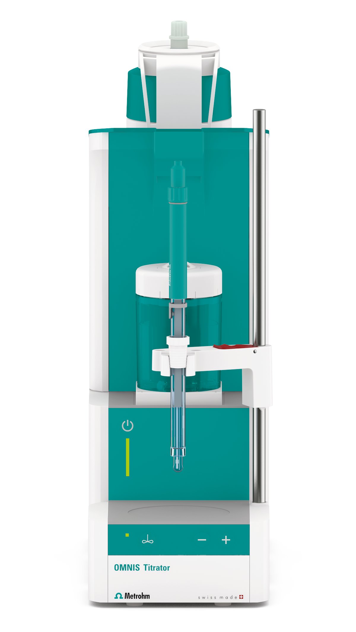 OMNIS Advanced Titrator equipped with an Ag Titrode with Ag2S coating for the determination of sulfides and hydrogen sulfides in water samples.