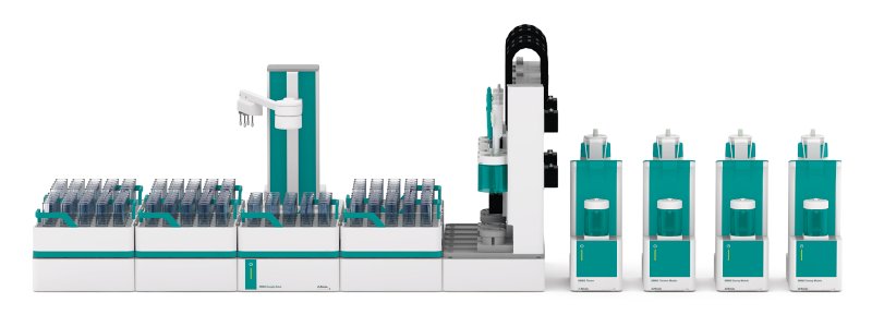 Beispielhaftes OMNIS-System für die vollautomatische Bestimmung von NCMs in Kathodenmaterialien von Lithium-Ionen-Batterien.