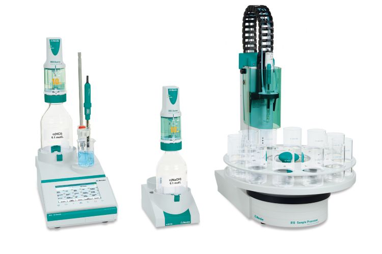 916 Ti-Touch and 810 Sample Processor. Example setup for the determination of the permanganate index in water.