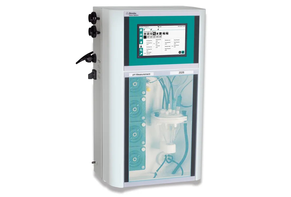 The 2026 pH Analyzer from Metrohm Process Analytics is a fully automatic analysis system, e.g., for determining the pH value as an individual process parameter.