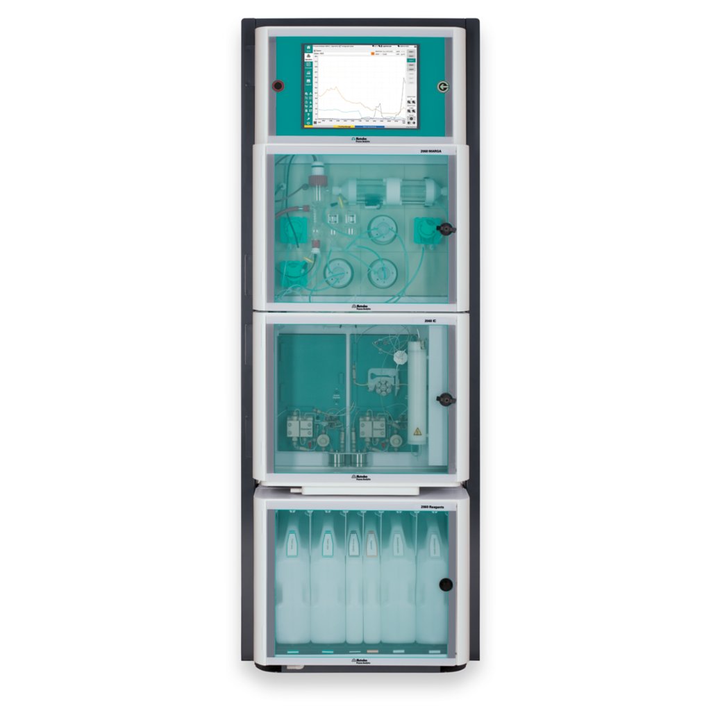 2060 MARGA M, air monitoring system, ambient air monitor, front view, door closed, Metrohm Process Analytics
