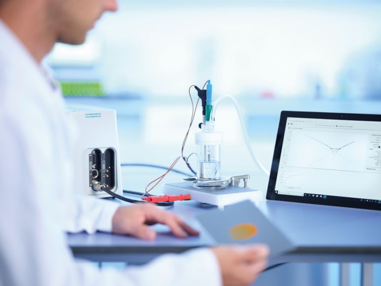 Autolab PGSTAT204, Flat Sample Platform, tablet
