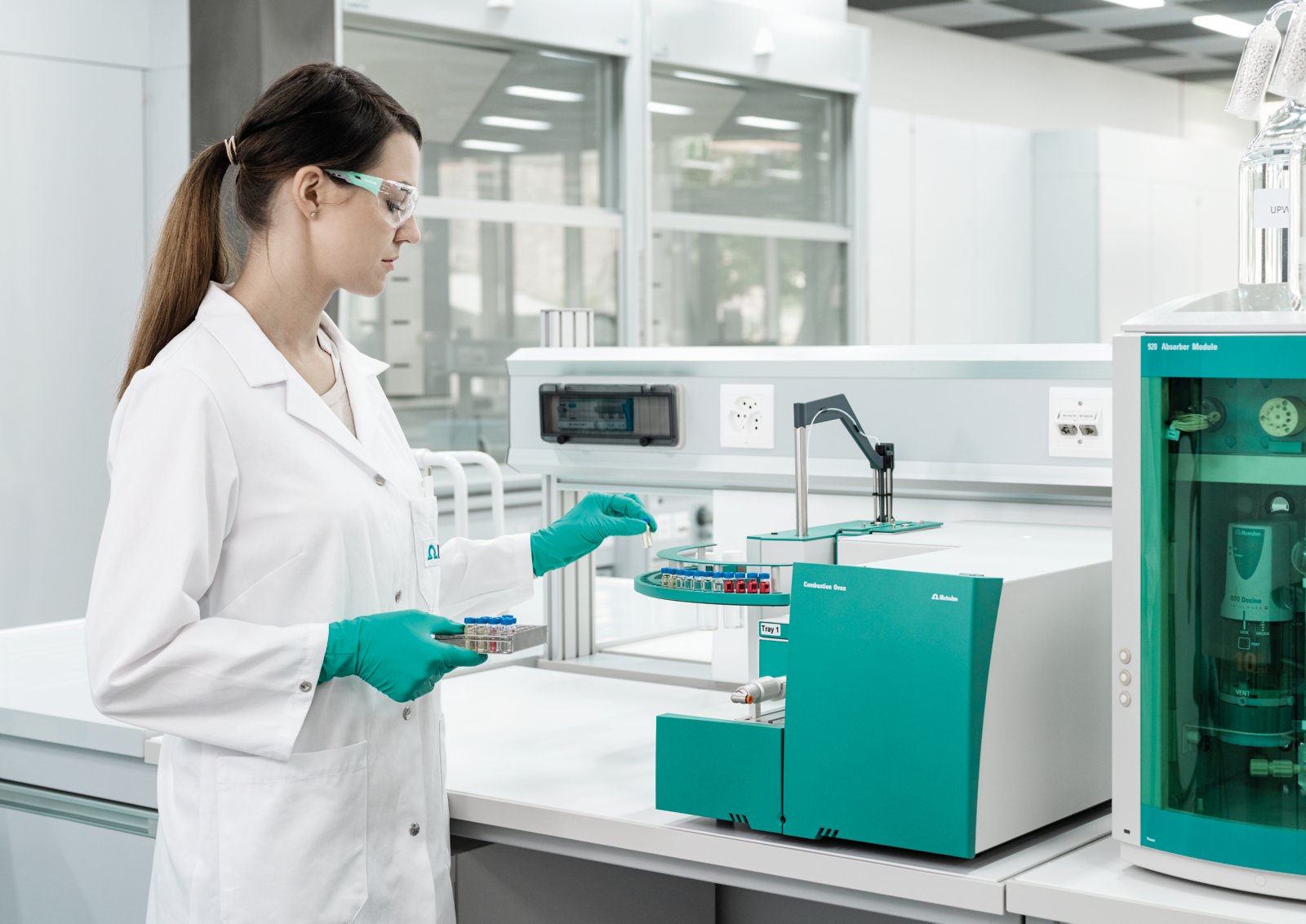 Combustion IC, CIC, TEI, Trace Elemental Instruments, Metrohm Combustion IC, Combustion oven (TEI), Boat introduction module, Liquid Autosampler CIC (TEI), Solid Autosampler CIC (TEI), Solid sample tray no. 1, 920 Absorber Module