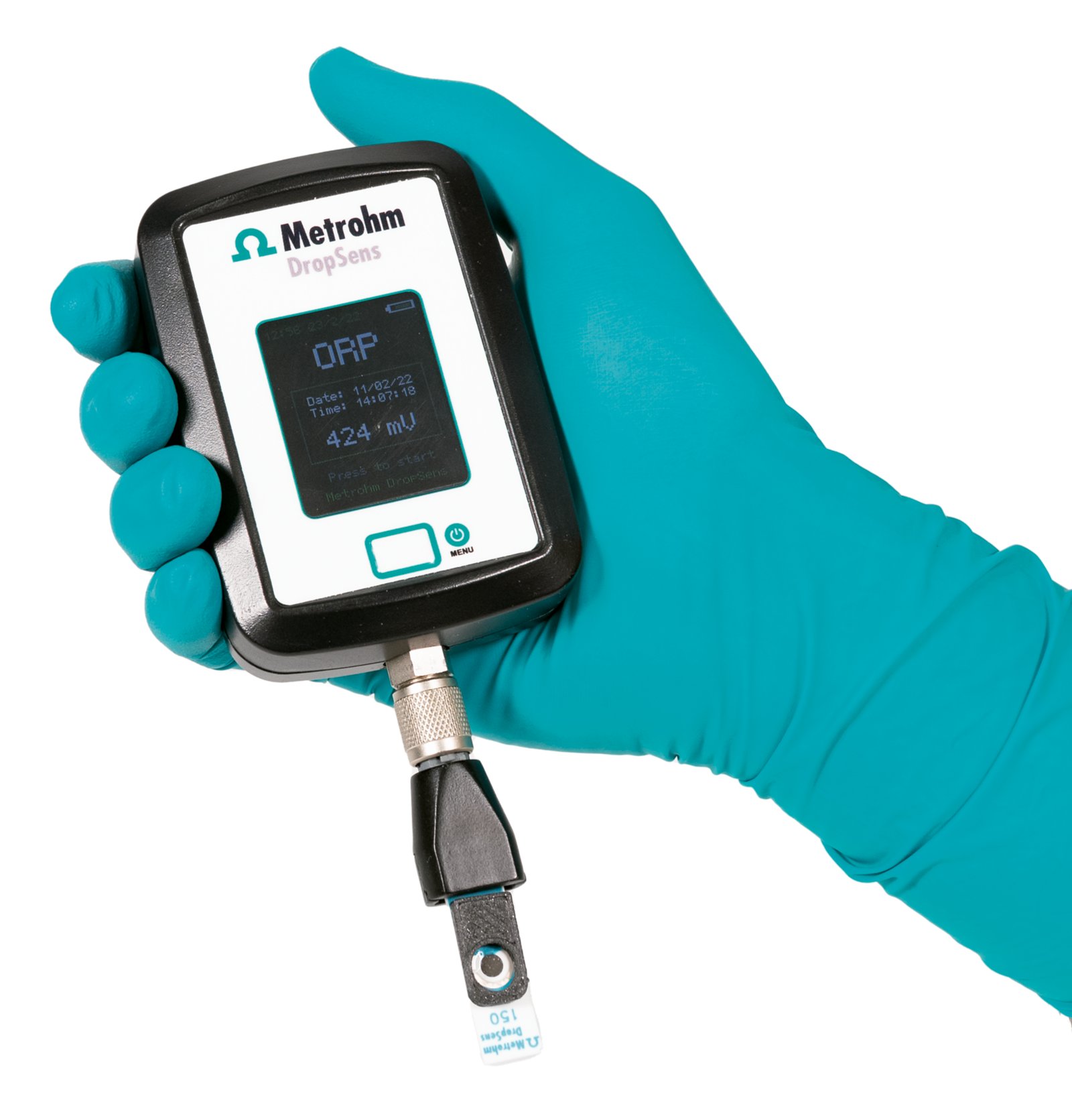 The ready-to-use ORP kit from Metrohm DropSens contains all the necessary components to perform in situ ORP analysis – a portable battery-powered potentiostat with internal storage, disposable sensors, and a redox standard solution.