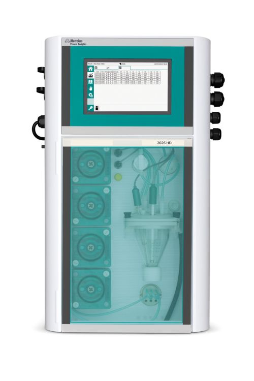 Metrohm Process Analytics, Process analyzer systems, 202X Process Analyzer, online analysis, waste water, front view, door close, 2026 HD Titrolyzer