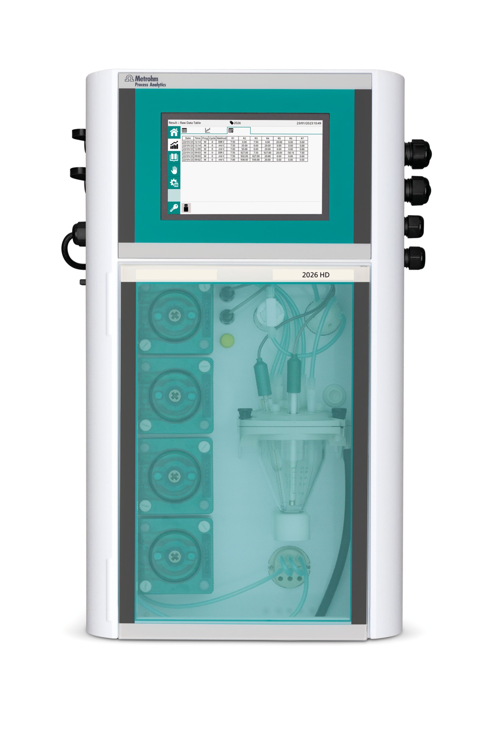 Metrohm Process Analytics, Process analyzer systems, 202X Process Analyzer, online analysis, waste water, front view, door close, 2026 HD Titrolyzer
