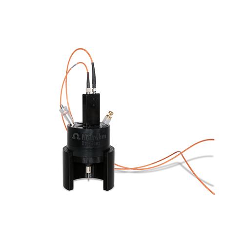 Raman spectroelectrochemical cell for conventional electrodes