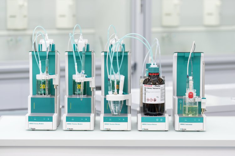 OMNIS, OMNIS KF, OMNIS Coulometer, OMNIS Titration Module, OMNIS Solvent Module, OMNIS Dosing Module, coulometry, volumetry, coulometric titration, volumetric titration, 60338100, 60341100, 600349100, 600201300, 61115000