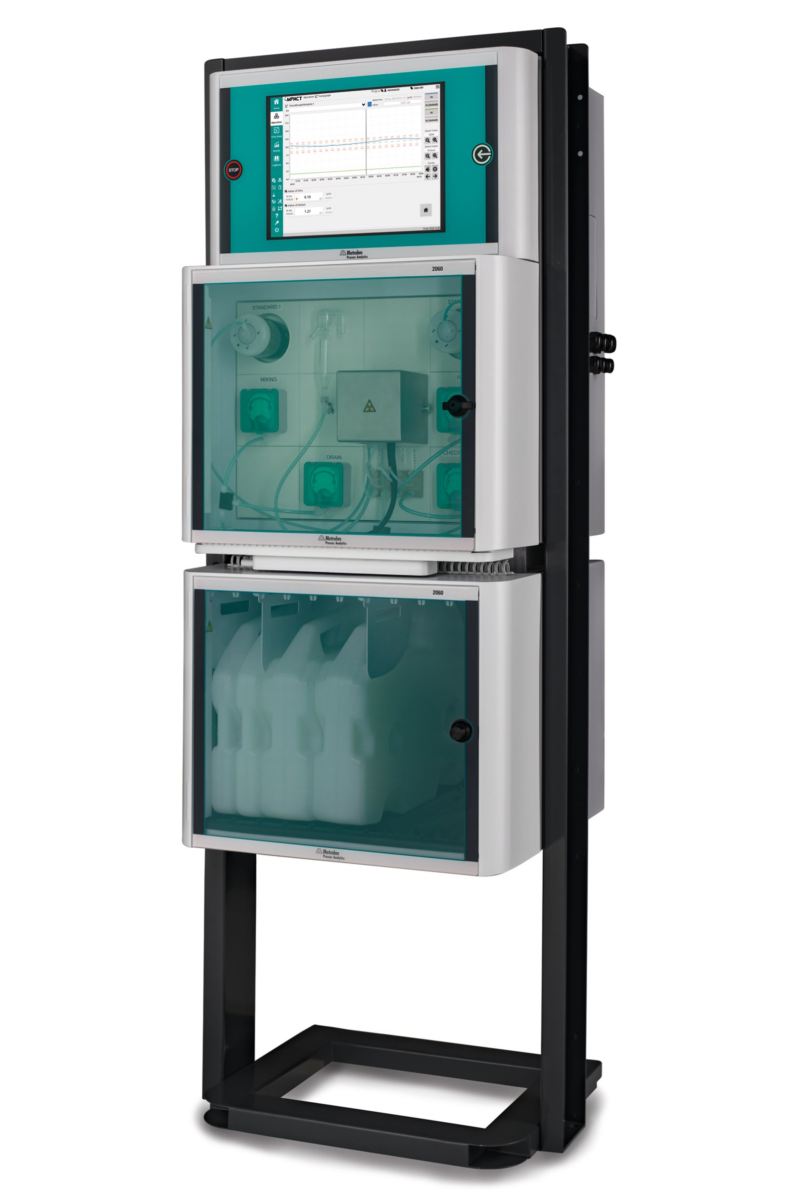 Metrohm Process Analytics, 2060 platform, XRF, process analyzer, 2060 XRF Process Analyzer, left angle, online analysis
