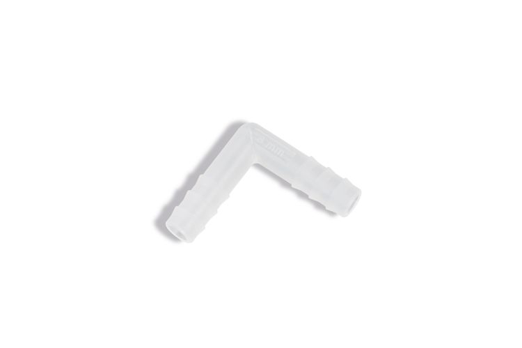 Conector de tubo en L, PP, 2 x 7–8 mm