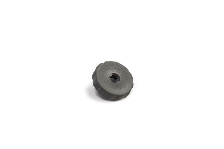 Tuerca moleteada M3, PC/PBT
