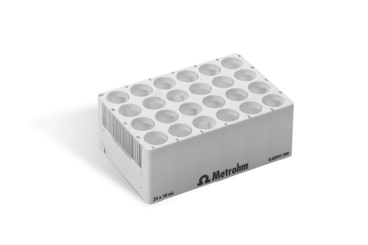OMNIS sample rack 24 x 10 mL