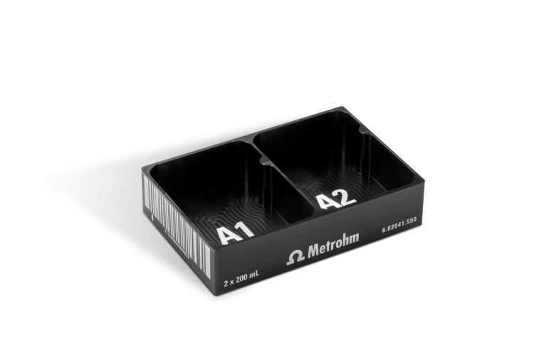 Gradilla de muestras OMNIS 2 x 200 mL