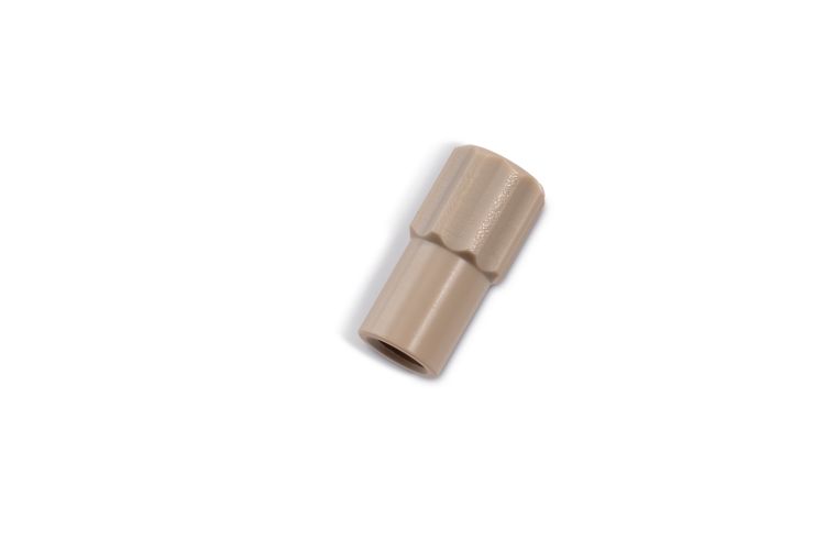 Adapter M6 inner / Luer inner, PEEK