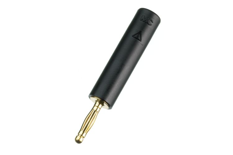 Adapter&nbsp;schwarz 2 mm Stecker / 4 mm Buchse (für 826/827)