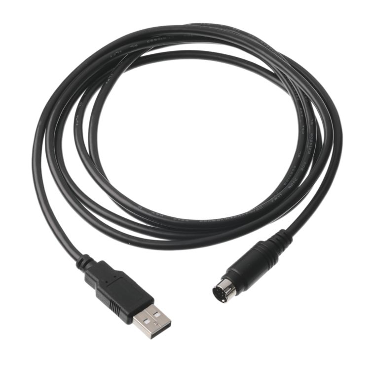 Cable USB A – Mini-DIN 8 polos