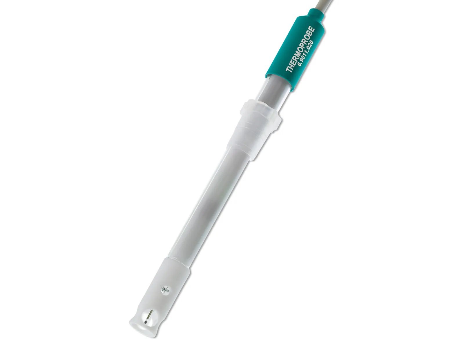 Metrohm’s maintenance-free Thermoprobe used for fast and reliable indication of thermometric titration endpoints.