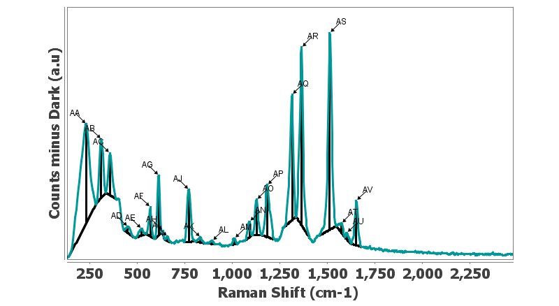 Raman spectrum using the automeasurement