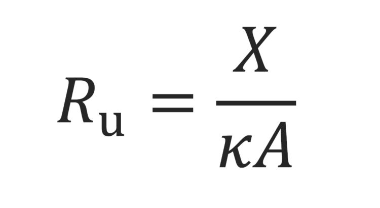 Calculation for the ohmic resistance as function of the cell geometry and the conductivity of the electrolyte