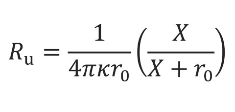 Calculation of ohmic resistance for a spherical electrode