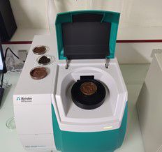 DS2500 Solid Analyzer with human stool samples. 