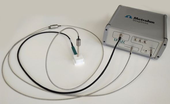 Configuración para espectroelectroquímica UV/VIS.